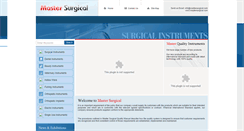 Desktop Screenshot of mastersurgical.com